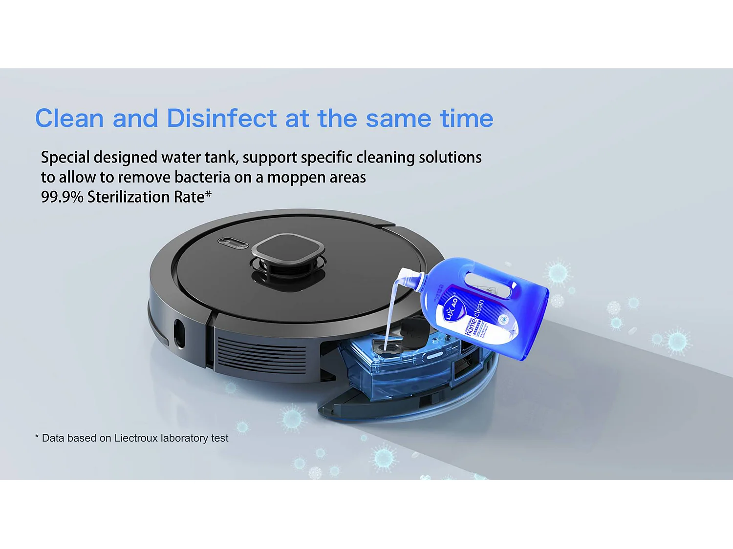 Aspirateur robot G7 avec bac à poussière à vidage automatique, navigation laser, 5 cartes enregistrées, 5200 mAh, 6500 Pa,