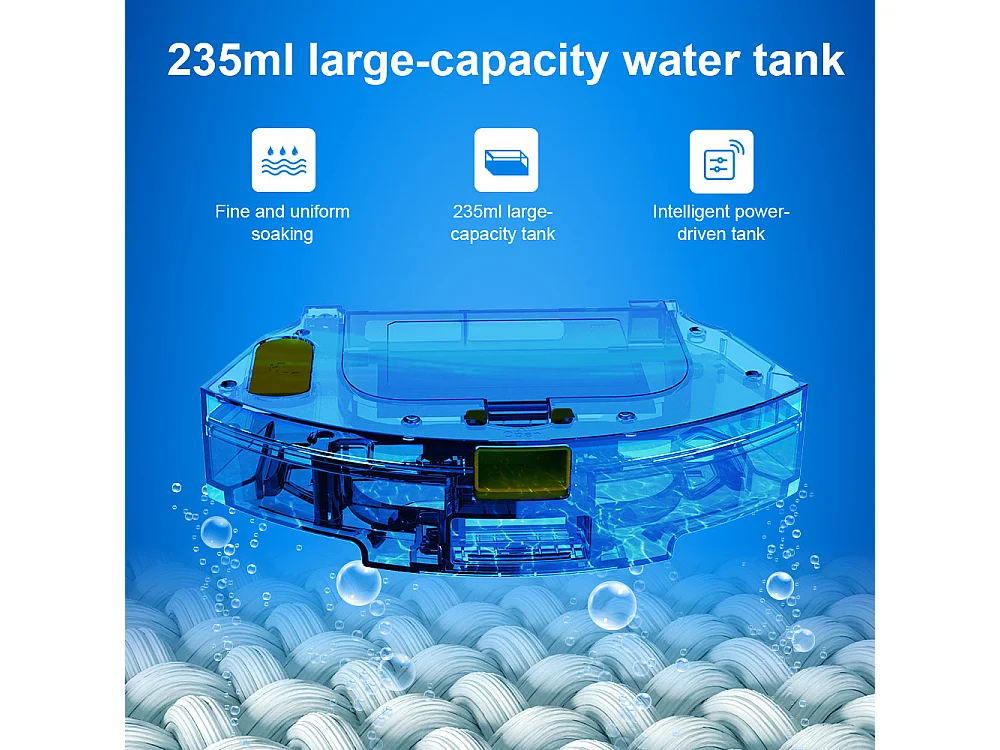 Nouveau robot aspirateur laser modèle X6 avec bac à poussière 2 en 1, 5 cartes enregistrées,, configuration de mur virtuel via application, 6500 Pa