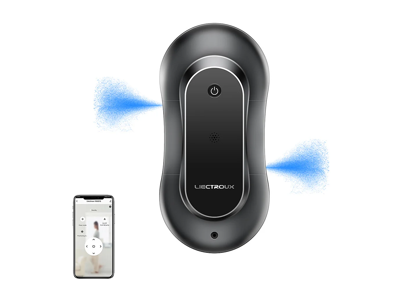 Robot Lave Vitre YW810 - Contrle APP - Double Pulvrisation - 10 Lingettes