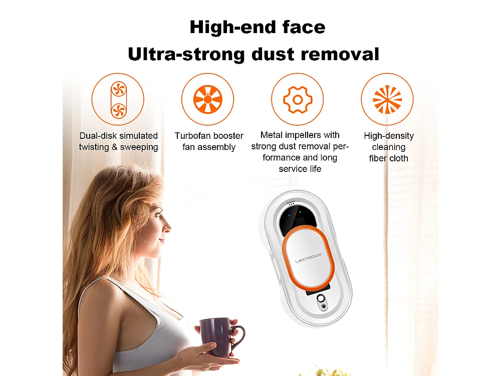 Robot Laveur de Vitres - HCR - HCR-09 - AI - Télécommande - Nettoyage rapide