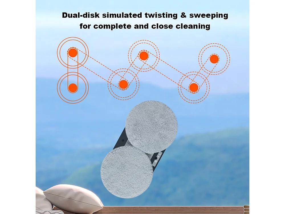 Robot Laveur de Vitres - HCR - HCR-09 - AI - Télécommande - Nettoyage rapide