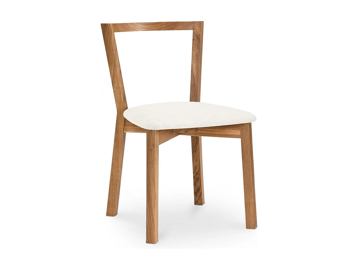 Sedia da pranzo di legno in stile scandinavo