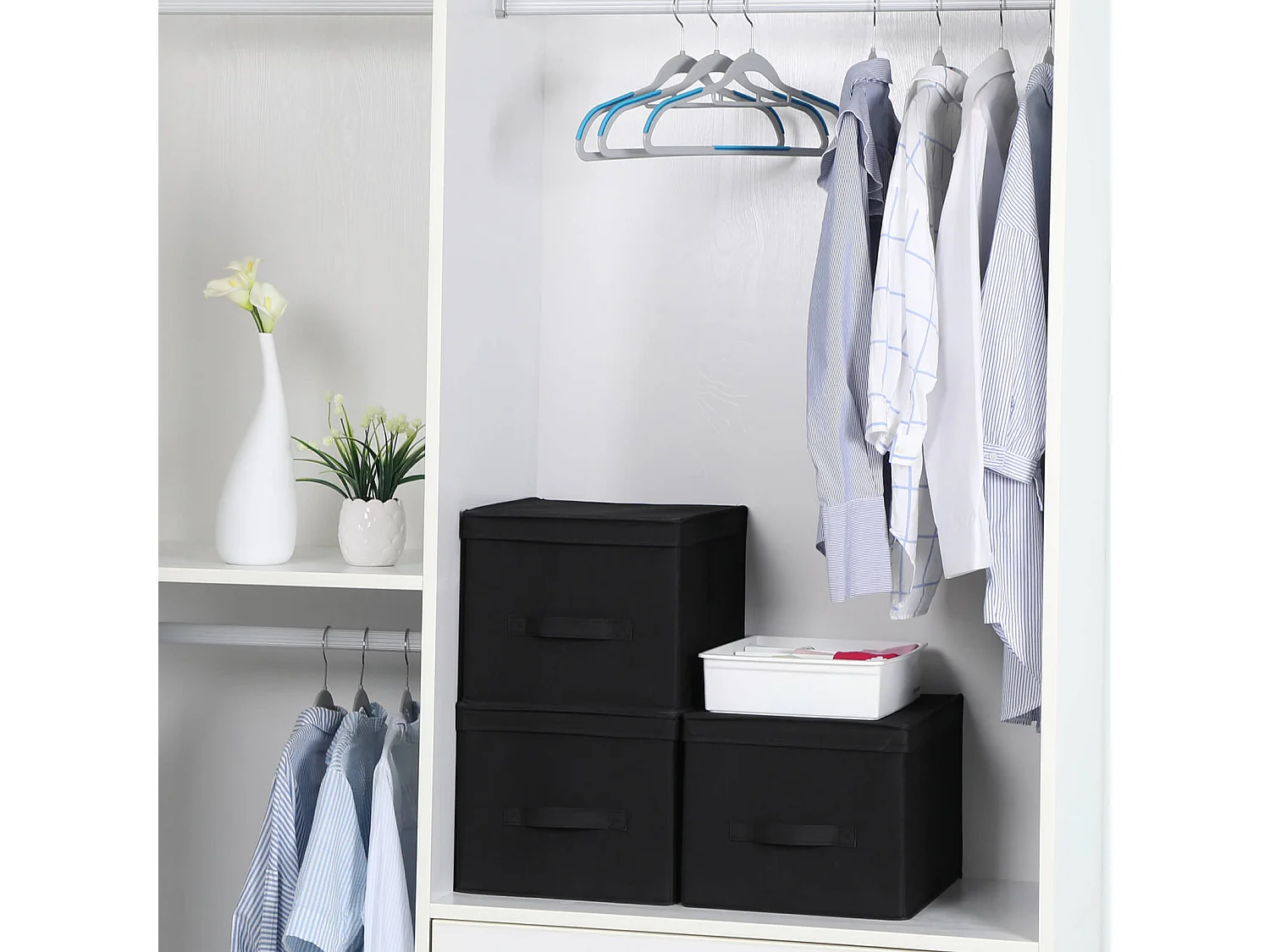 Lot de 3 boîtes de rangement, boîte pliante Mamoudzou