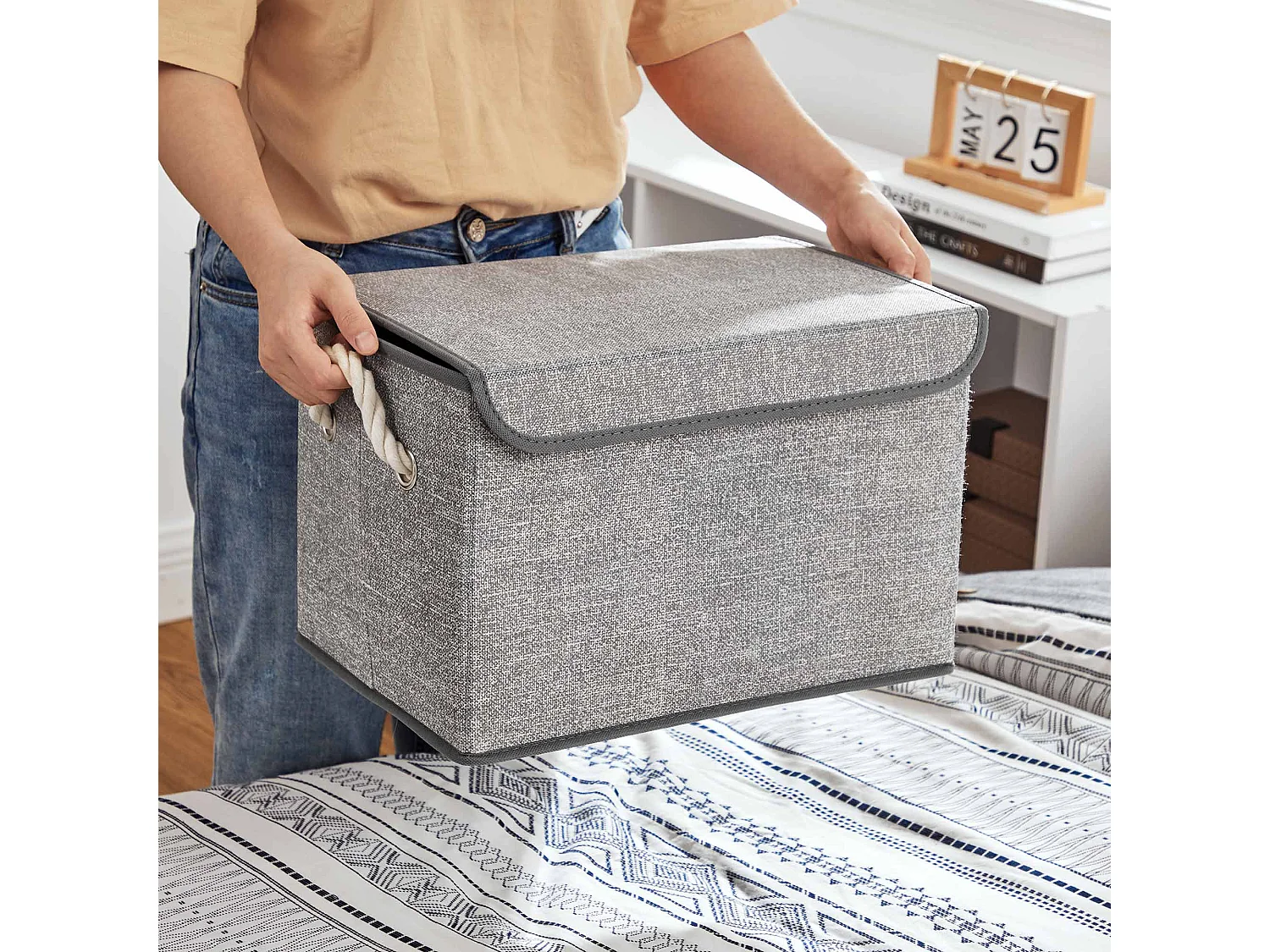 Lot de 3 boîtes de rangement pliables Saint-Pétersbourg