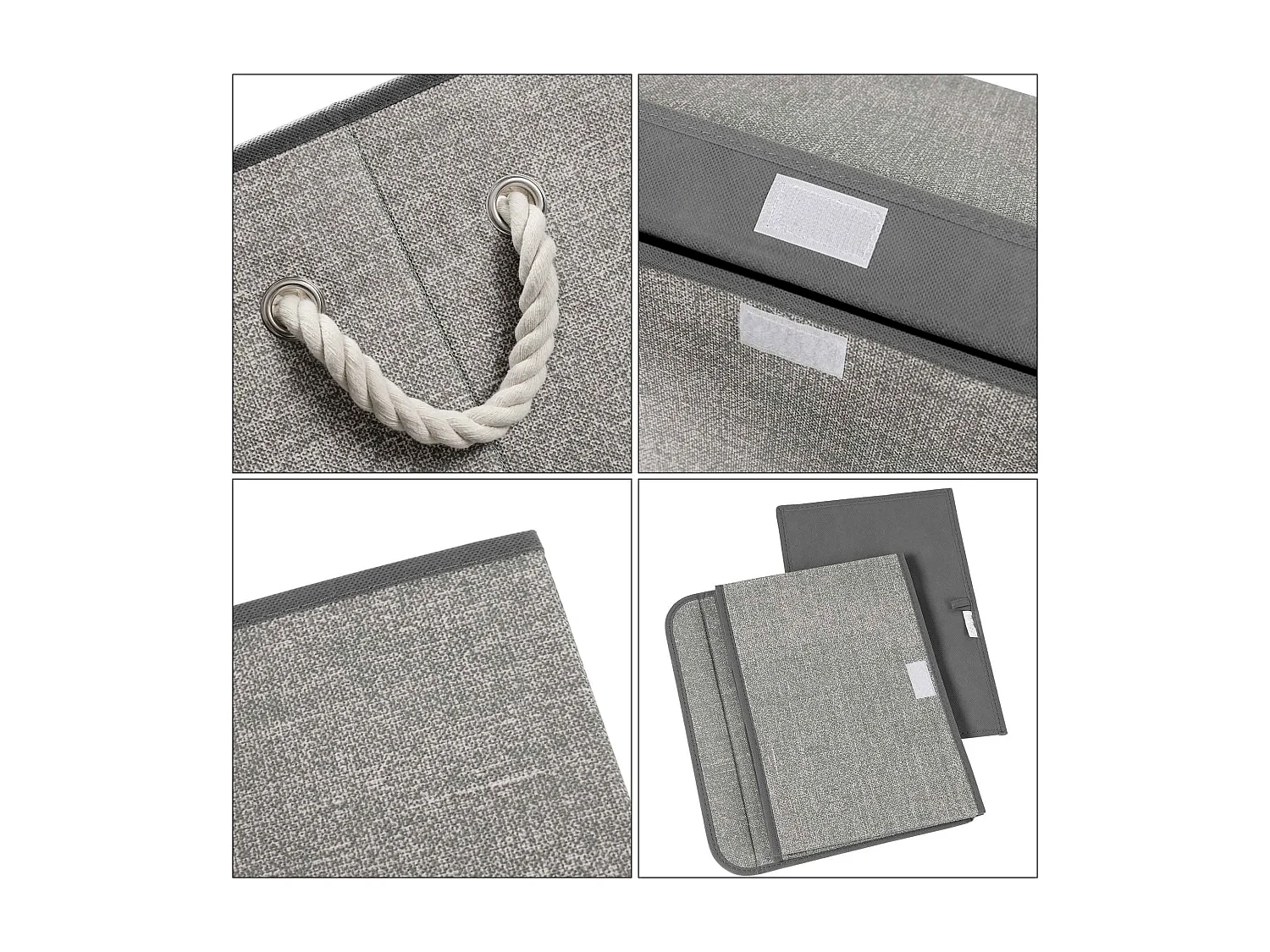 Lot de 3 boîtes de rangement pliables Saint-Pétersbourg