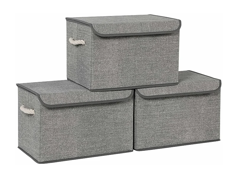 Lot de 3 boîtes de rangement pliables Saint-Pétersbourg