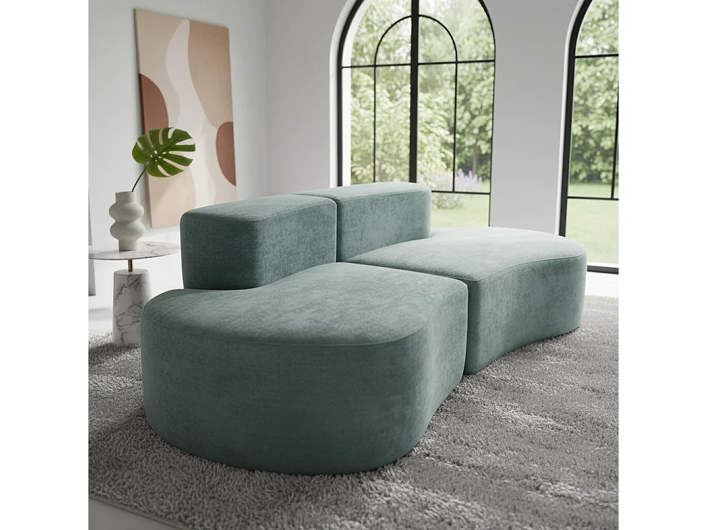 Coco Living Canapé Lounge double - sauge