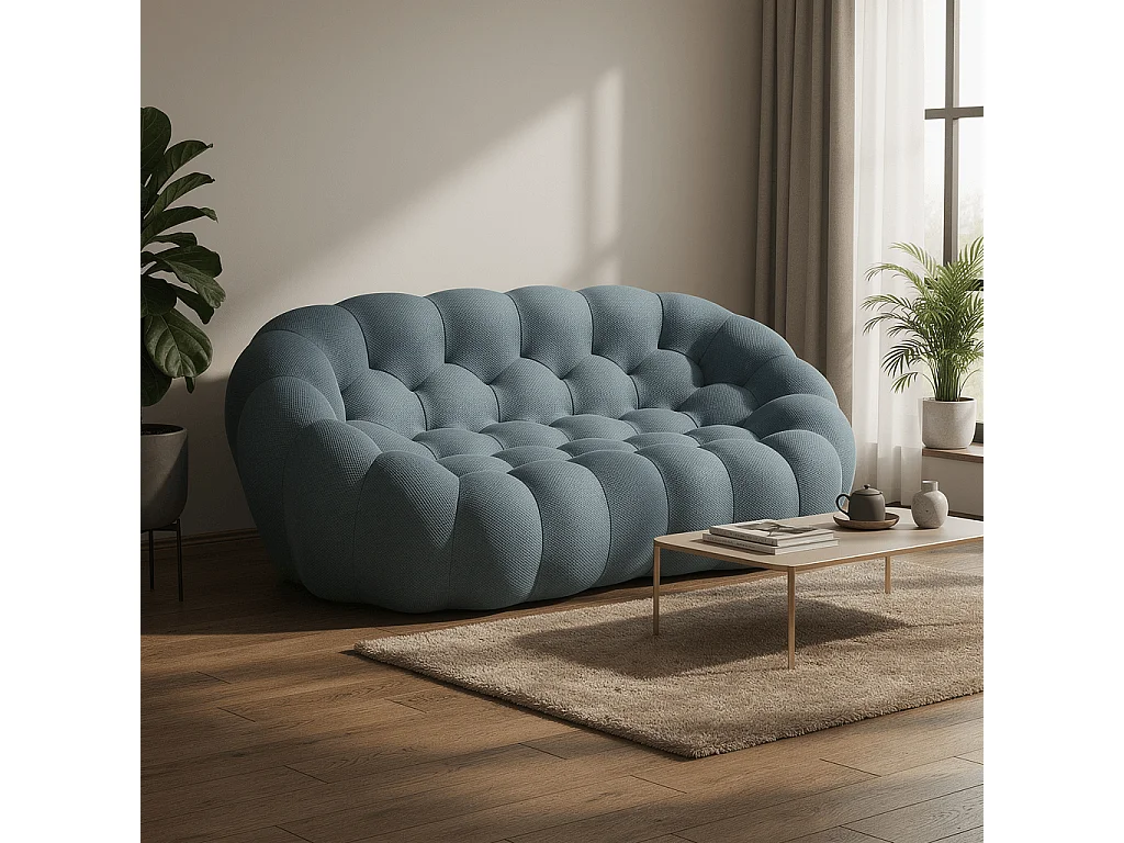 Canapé de salon Cocoon 2 places - bleu