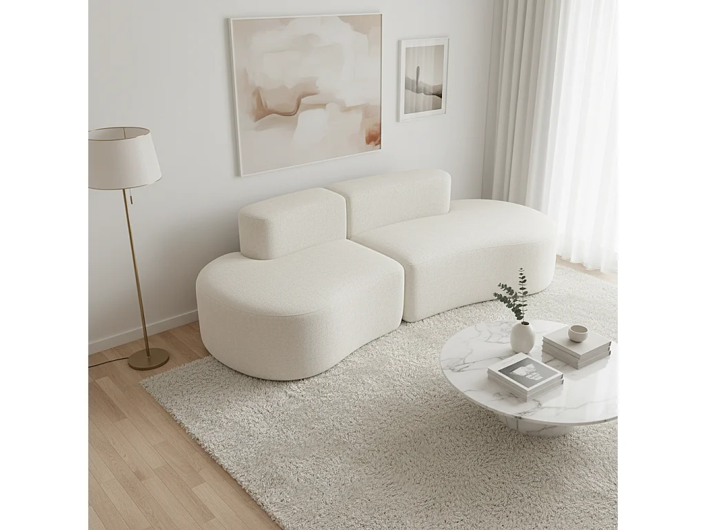 Canapé Lounge double - blanc