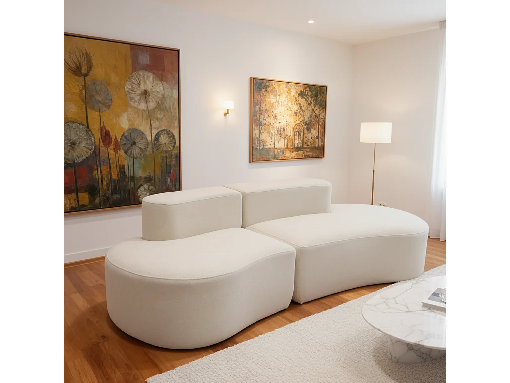 Canapé Lounge double - blanc