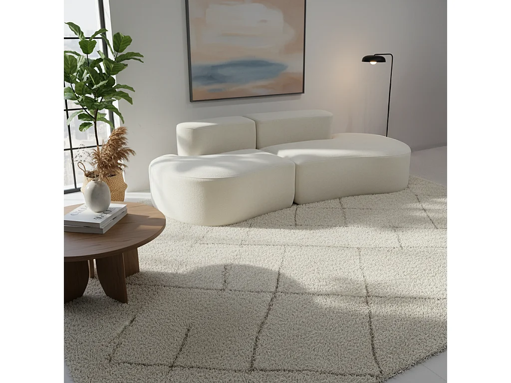 Coco Living Canapé Lounge double - blanc