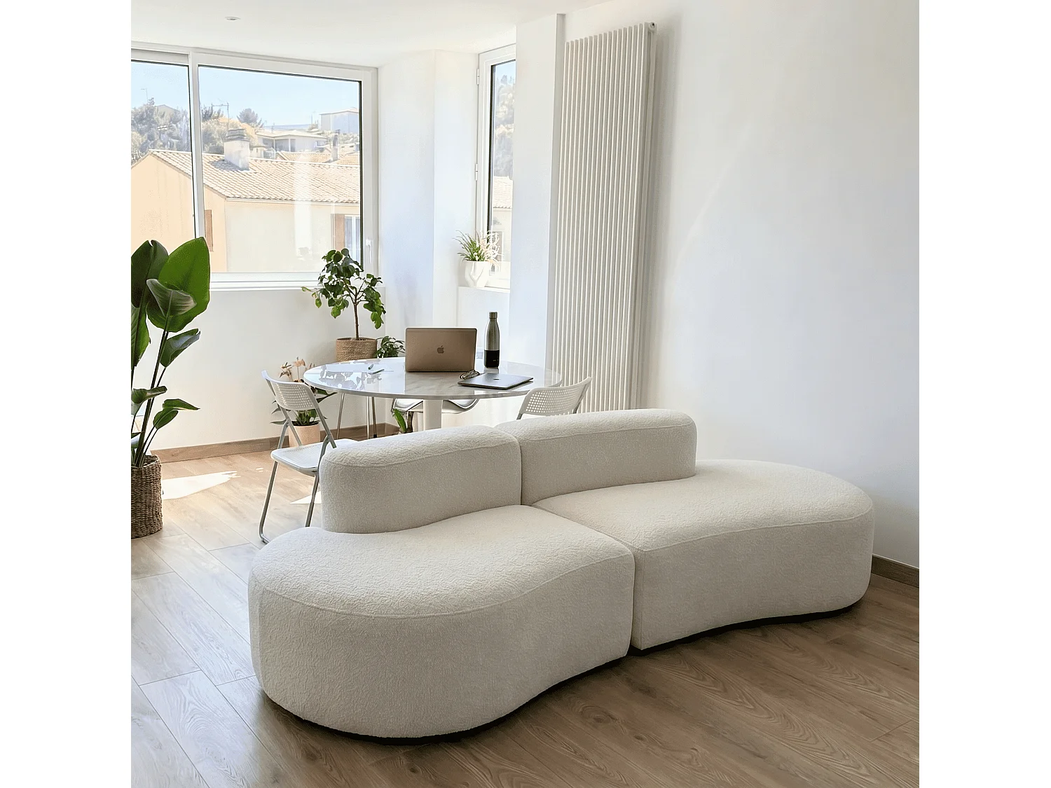 Coco Living Lounge Double Soffa - Vit