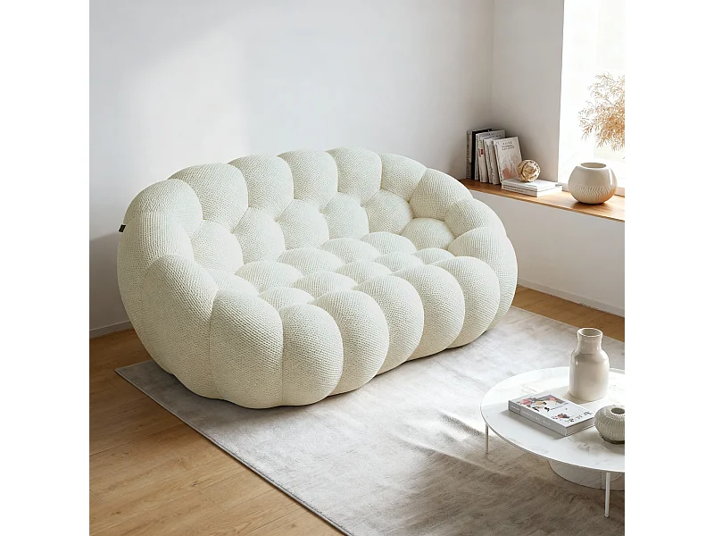 Sofa do salonu Cocoon Podwójna 2-osobowa – biały