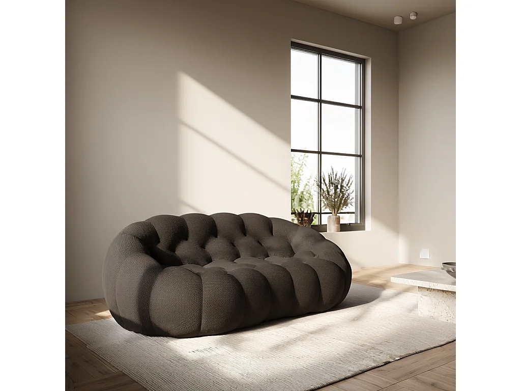 Coco Living Canapé Cocoon Double 2 places - Chocolat noir