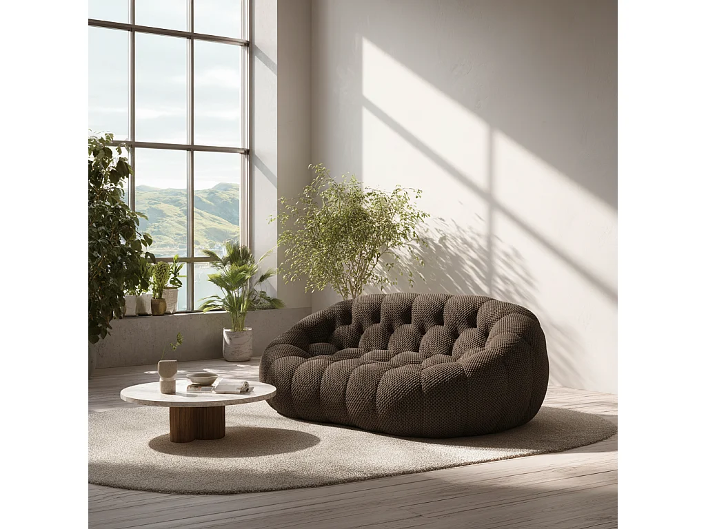 Coco Living Canapé Cocoon Double 2 places - Chocolat noir