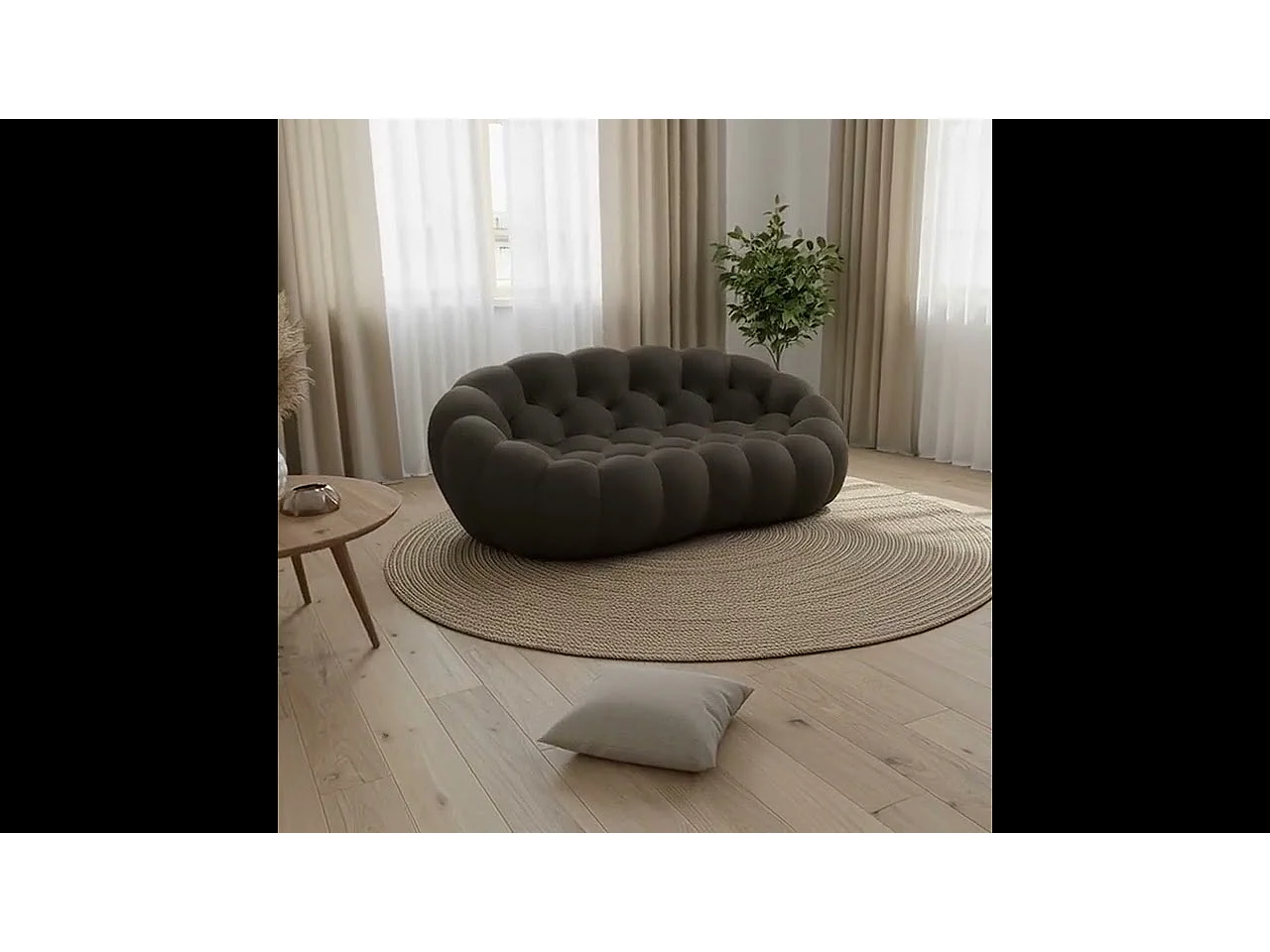 Coco Living Sofa do salonu Cocoon Podwójna 2-osobowa – ciemna czekolada