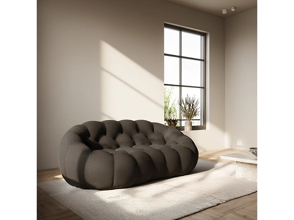 Coco Living Canapé Cocoon Double 2 places - Chocolat noir