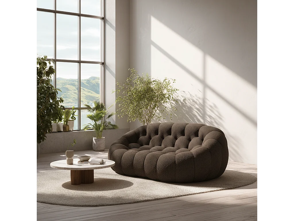 Coco Living Canapé Cocoon Double 2 places - Chocolat noir