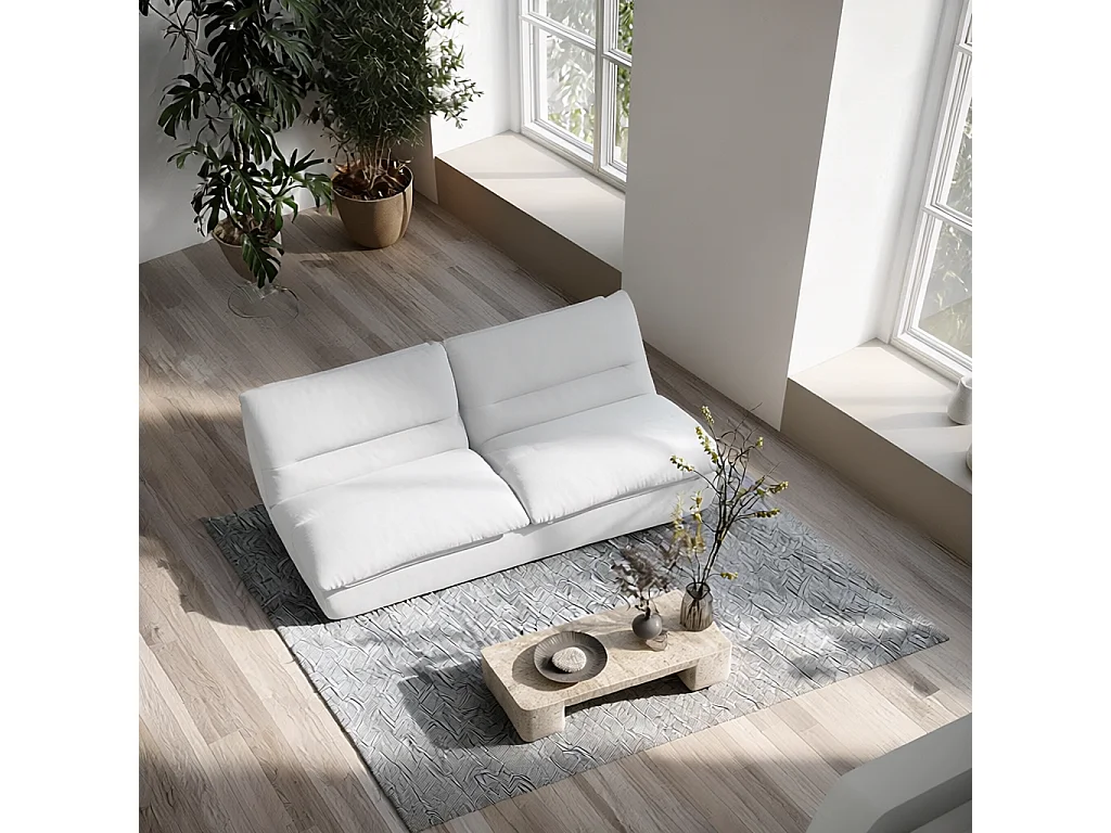 Canapé Nuvia Double 2 places - blanc