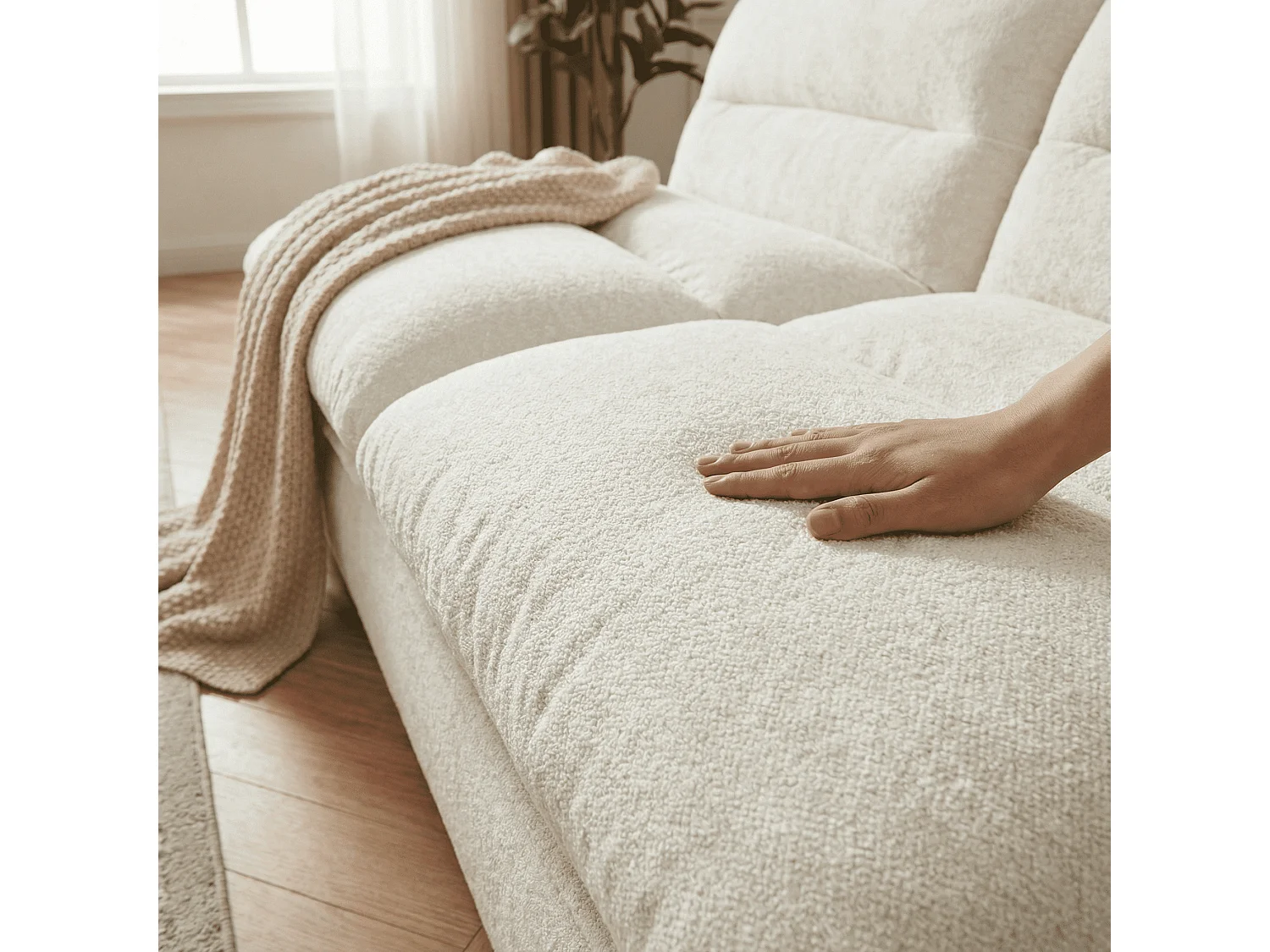 Canapé Nuvia Double 2 places - blanc