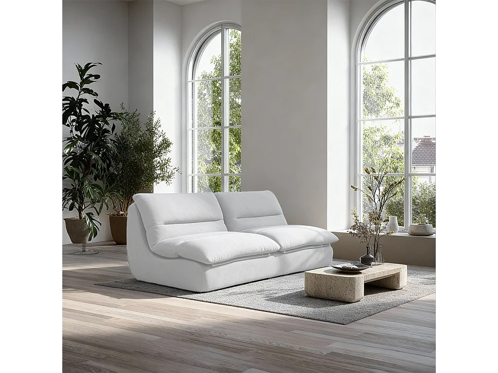 Coco Living Sofa Nuvia Doppel 2-Sitzer - Weiß