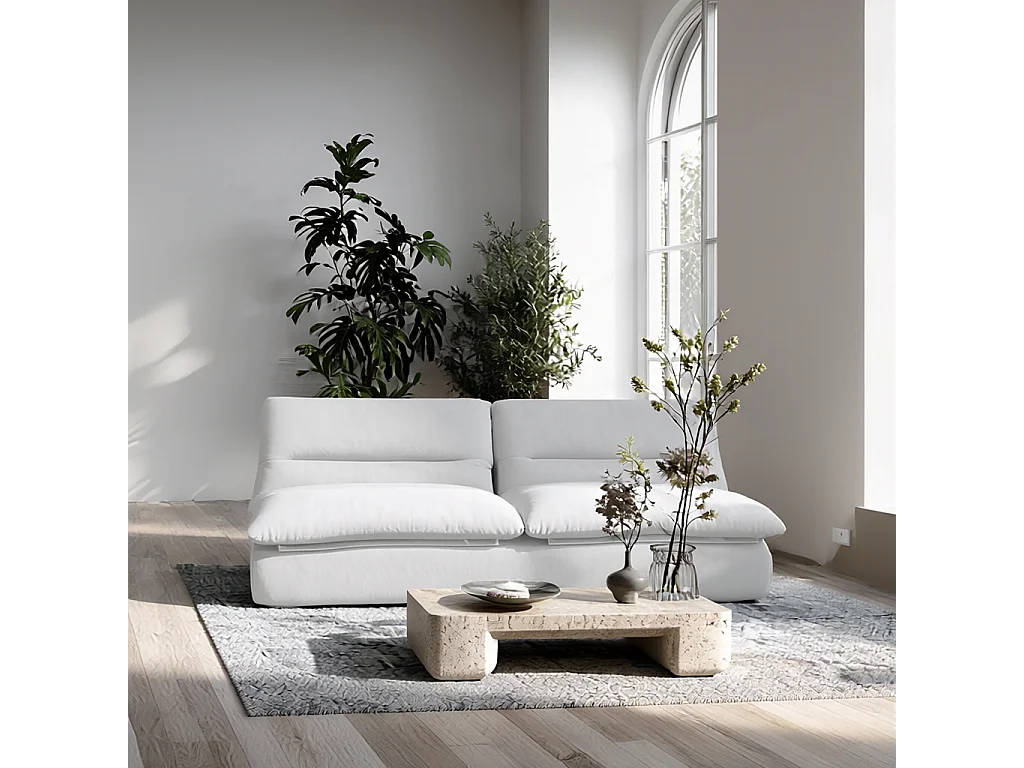 Coco Living Sofa Nuvia Doppel 2-Sitzer - Weiß