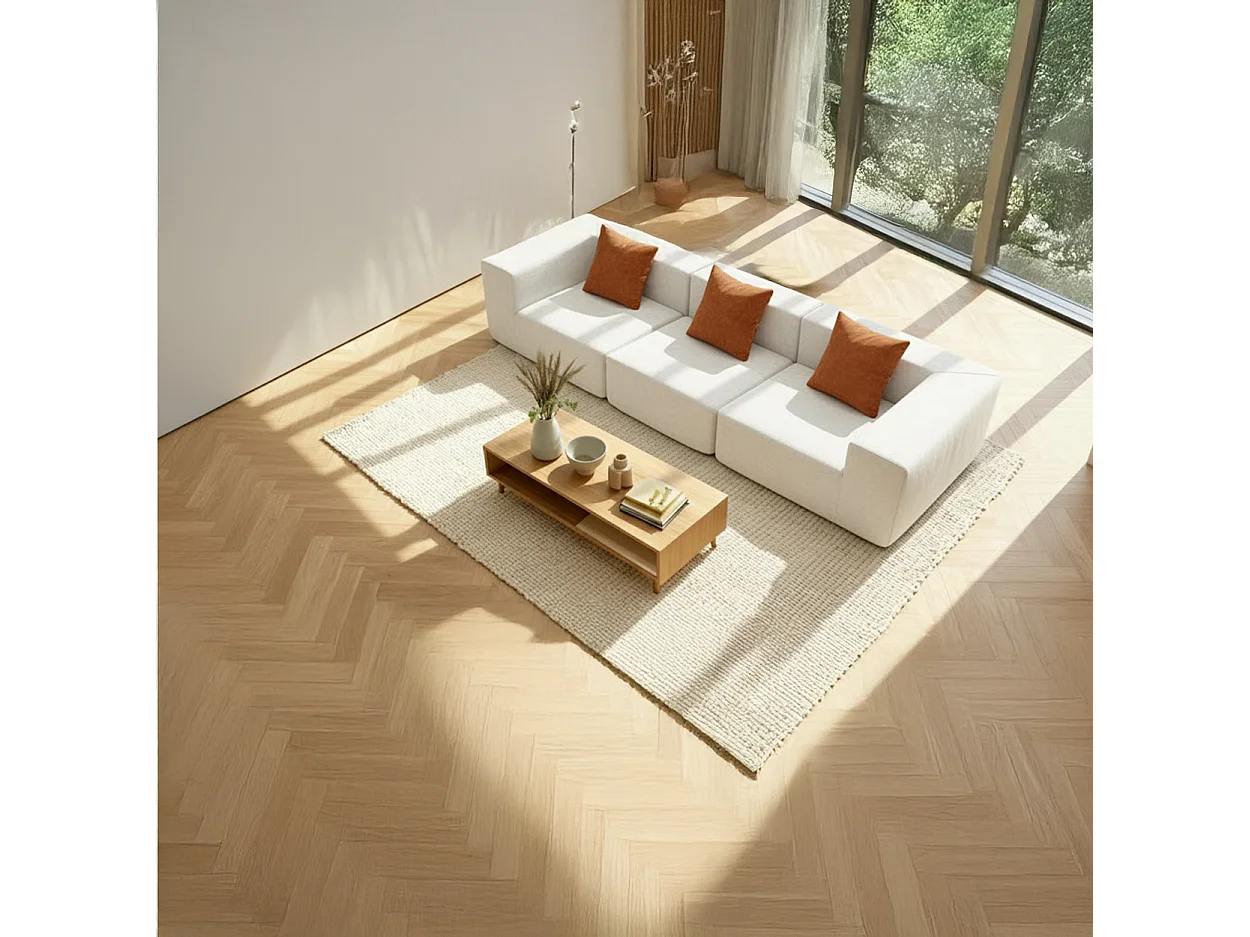 Coco Living Sofá Pure - branco laranja