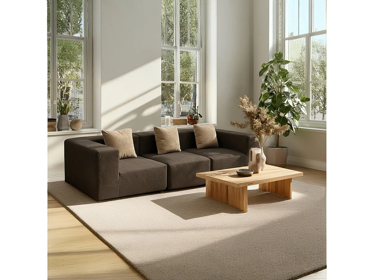 Coco Living Sofa Pure 3-Sitzer - Braun Sand