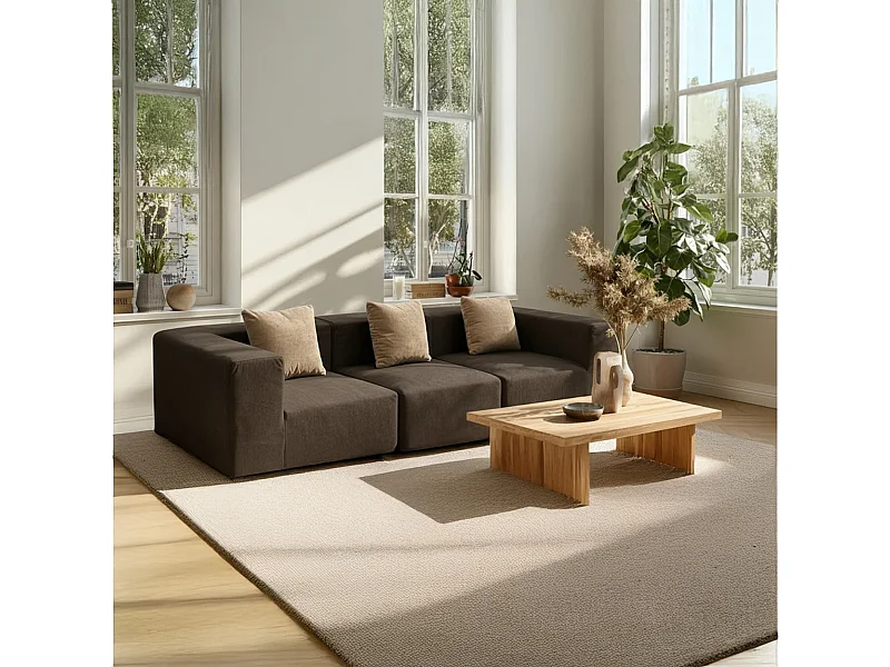 Coco Living Sofa Pure 3-Sitzer - Braun Sand