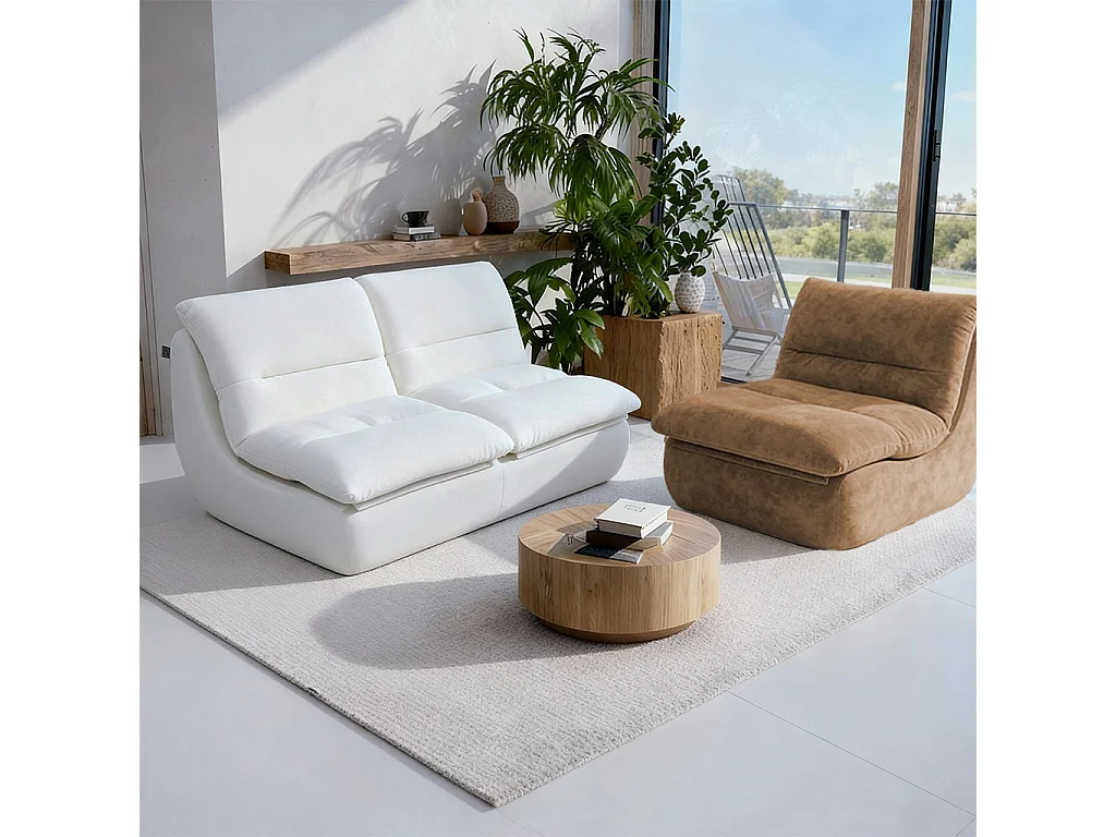 Coco Living Pack Nuvia Living 3 places - blanc et sable