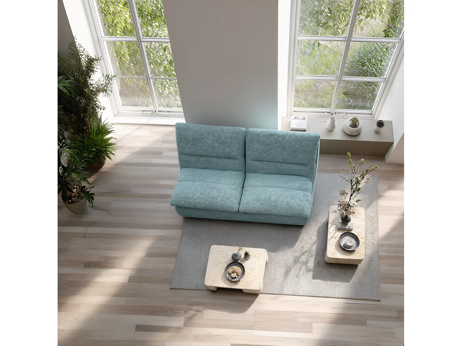 Coco Living Sofa Nuvia Doppel 2-Sitzer - Salbei