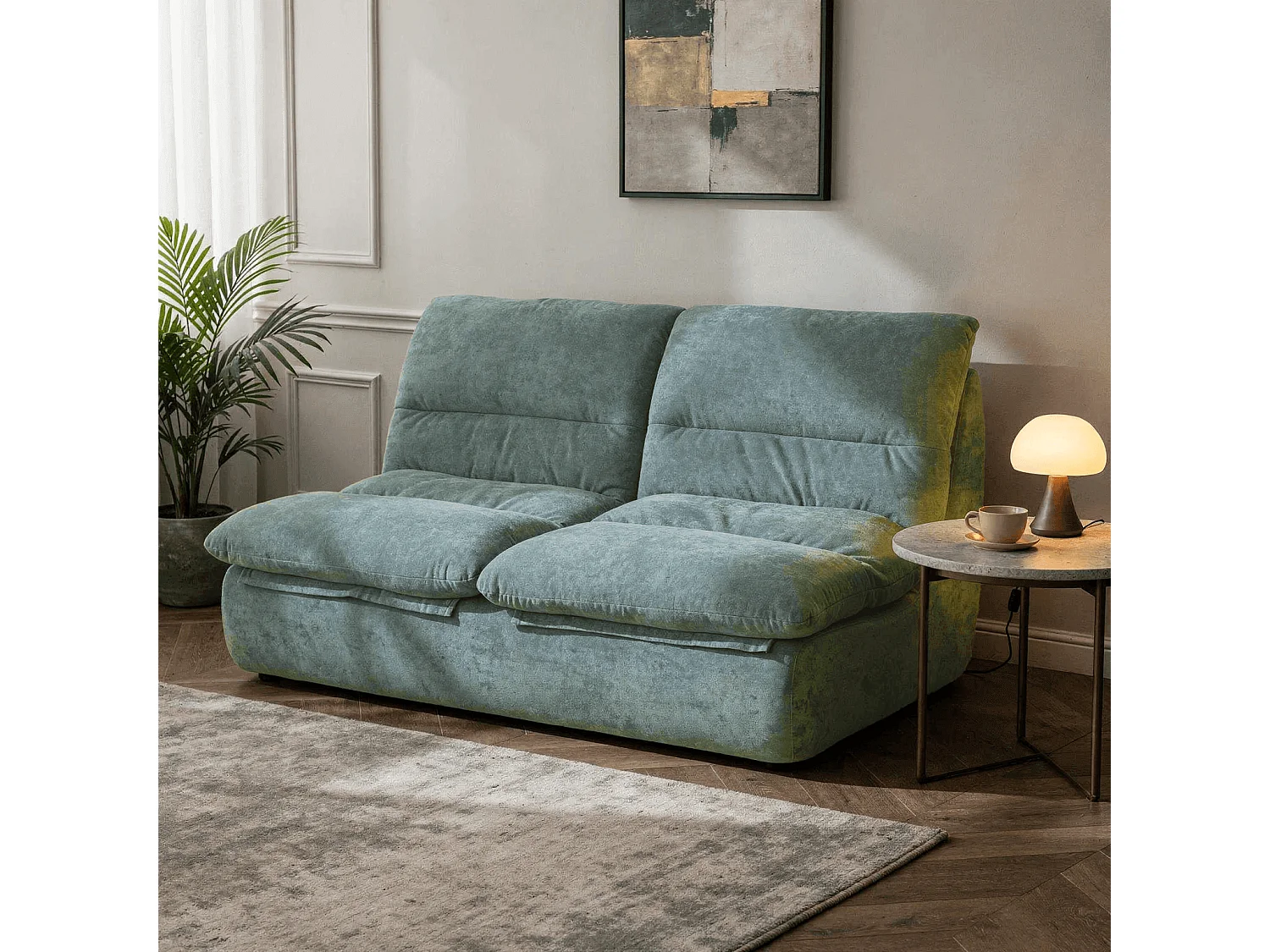 Coco Living Sofa Nuvia Doppel 2-Sitzer - Salbei