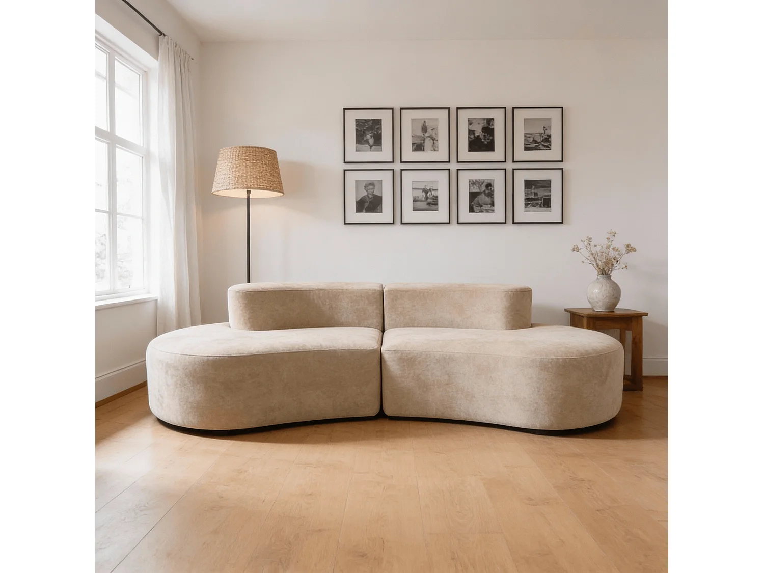 Coco Living Canapé Lounge double - café