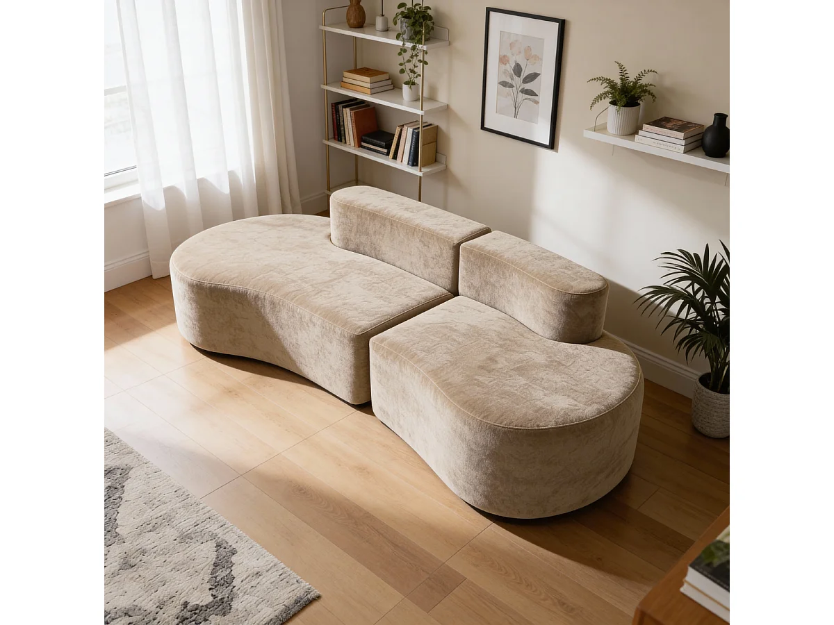 Coco Living Canapé Lounge double - café