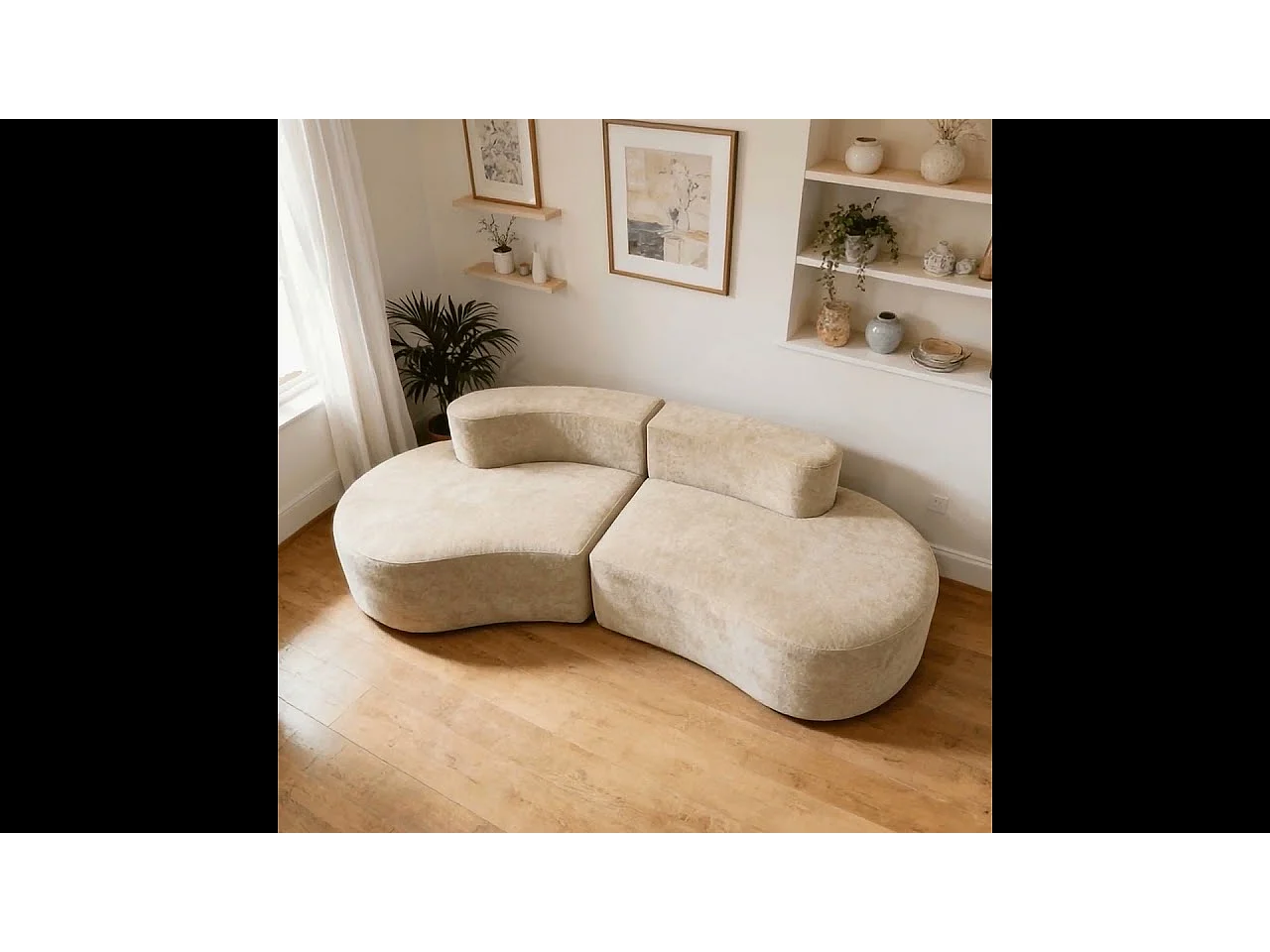 Coco Living Canapé Lounge double - café