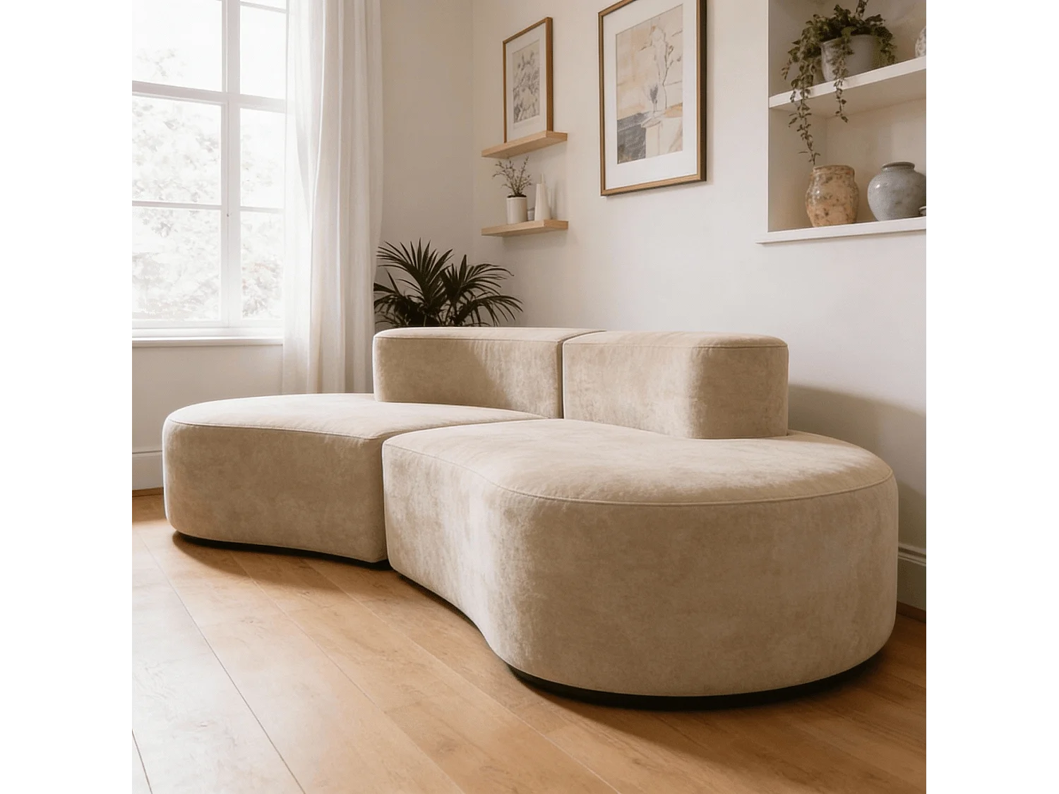 Coco Living Canapé Lounge double - café