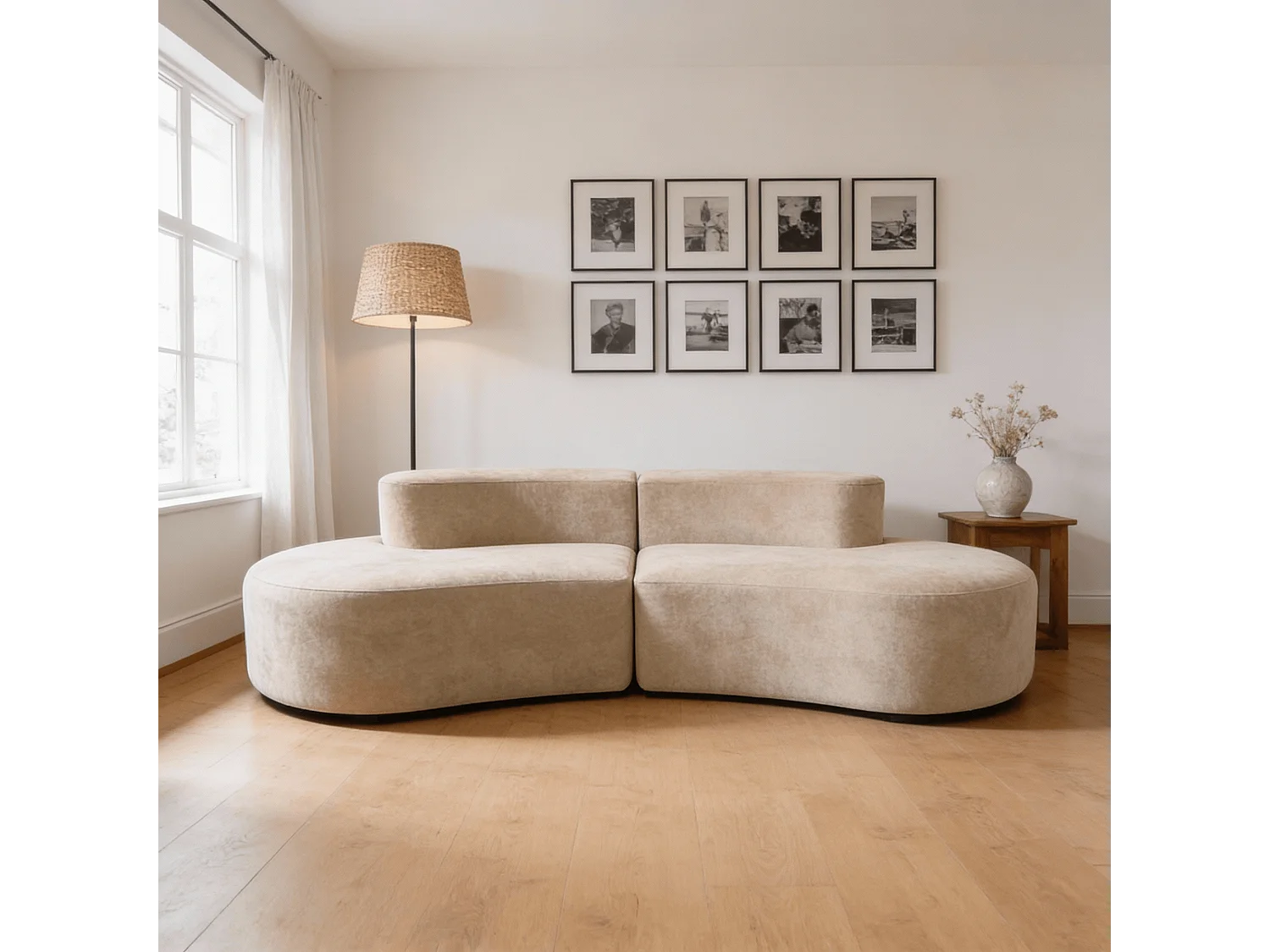 Coco Living Canapé Lounge double - café