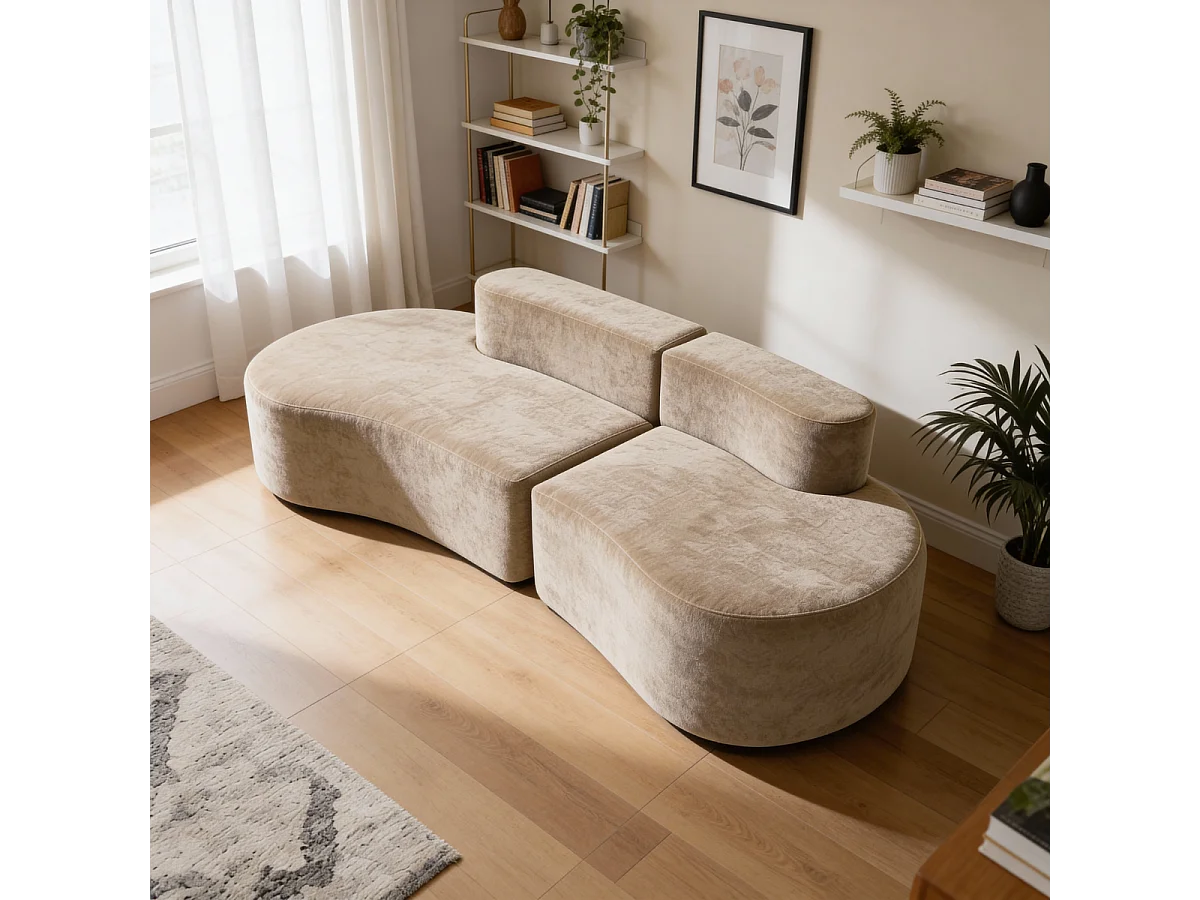 Coco Living Canapé Lounge double - café