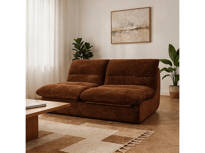 Coco Living Sofa Nuvia Podwójna 2-osobowa – czekoladowy