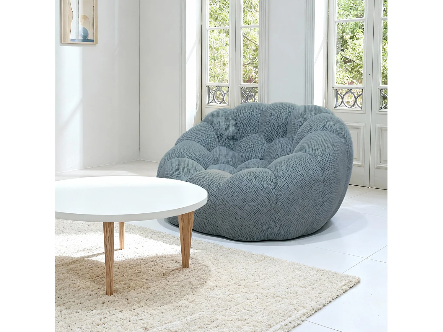Coco Living Fauteuil Cocoon 1 place - bleu