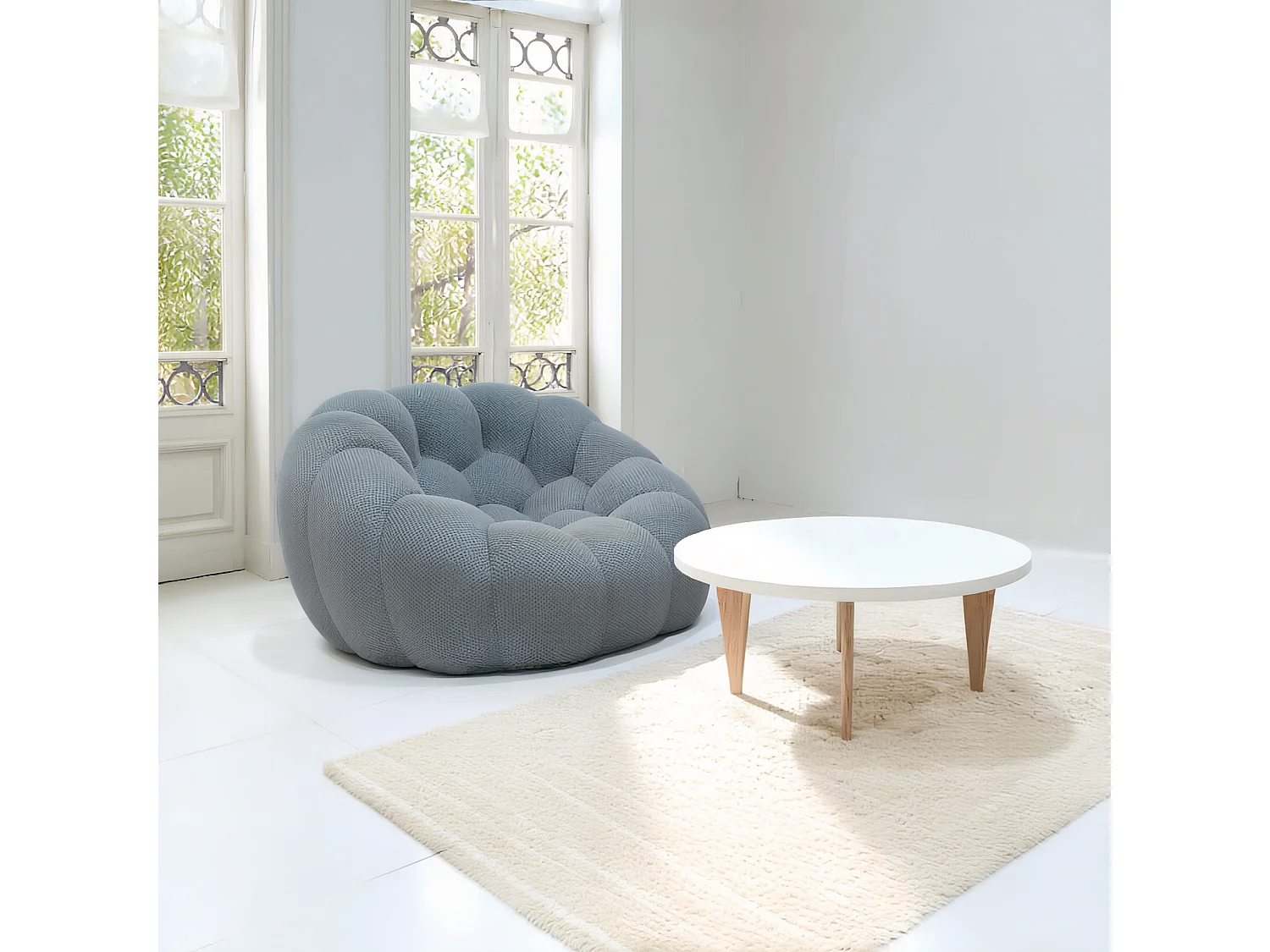 Coco Living Fauteuil Cocoon 1 place - bleu