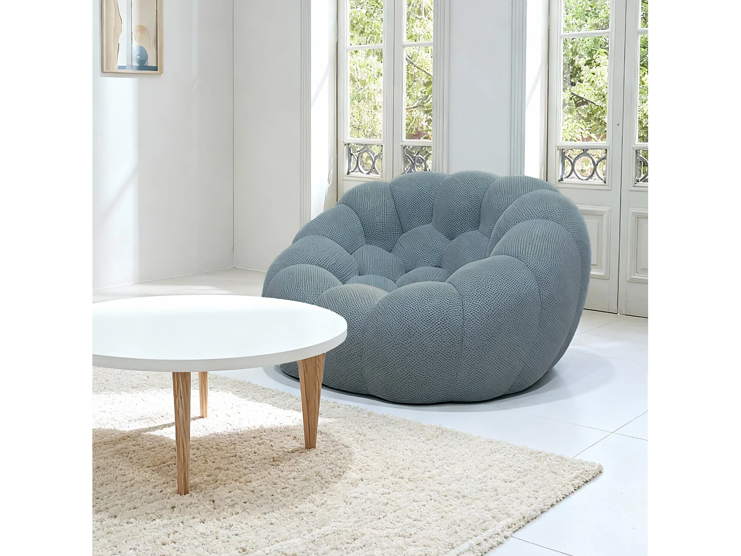 Coco Living Fauteuil Cocoon 1 place - bleu