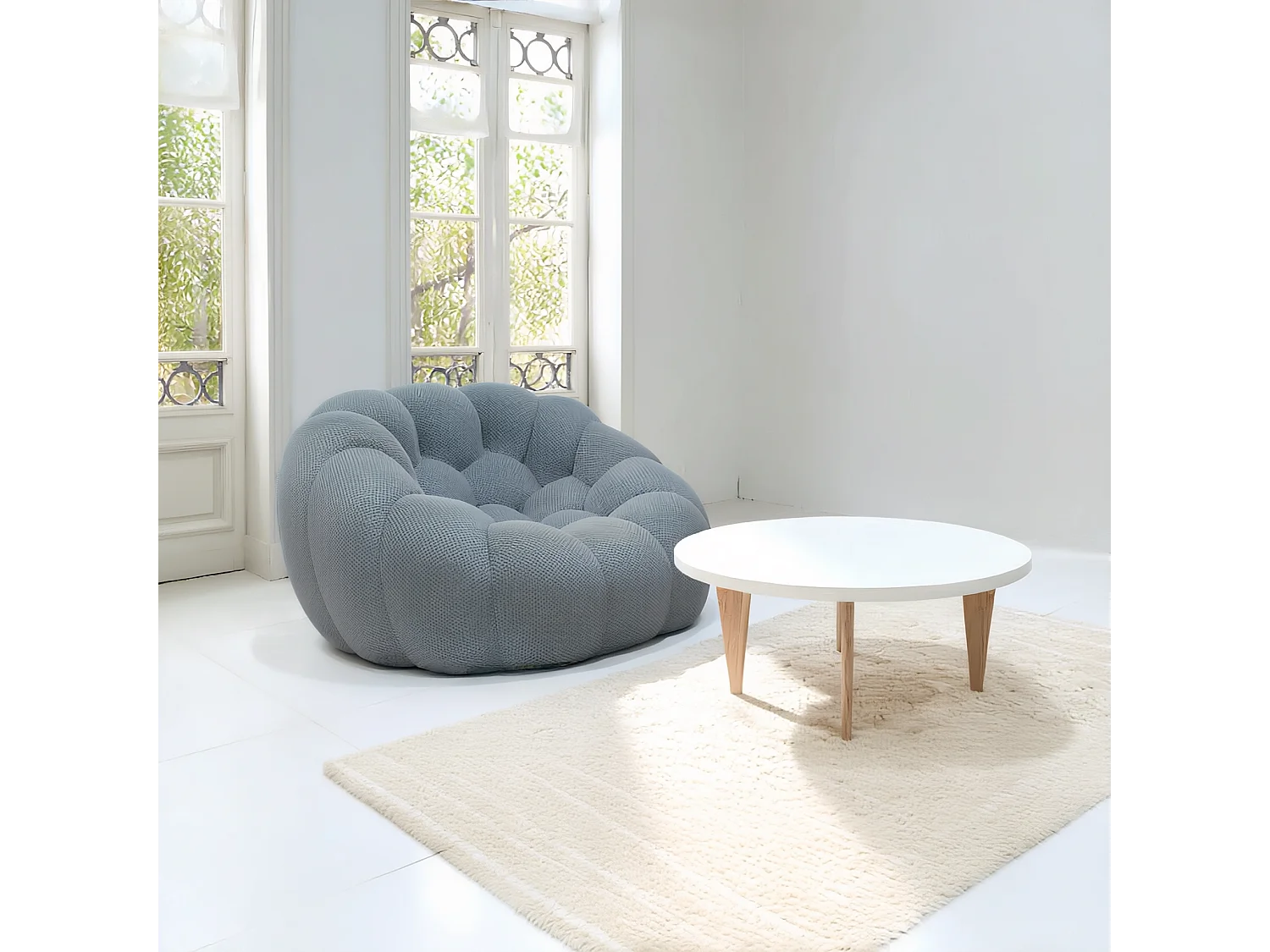 Coco Living Fauteuil Cocoon 1 place - bleu