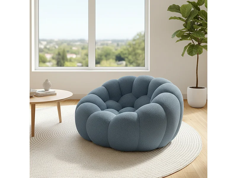 Fauteuil de salon Cocoon 1 place - bleu