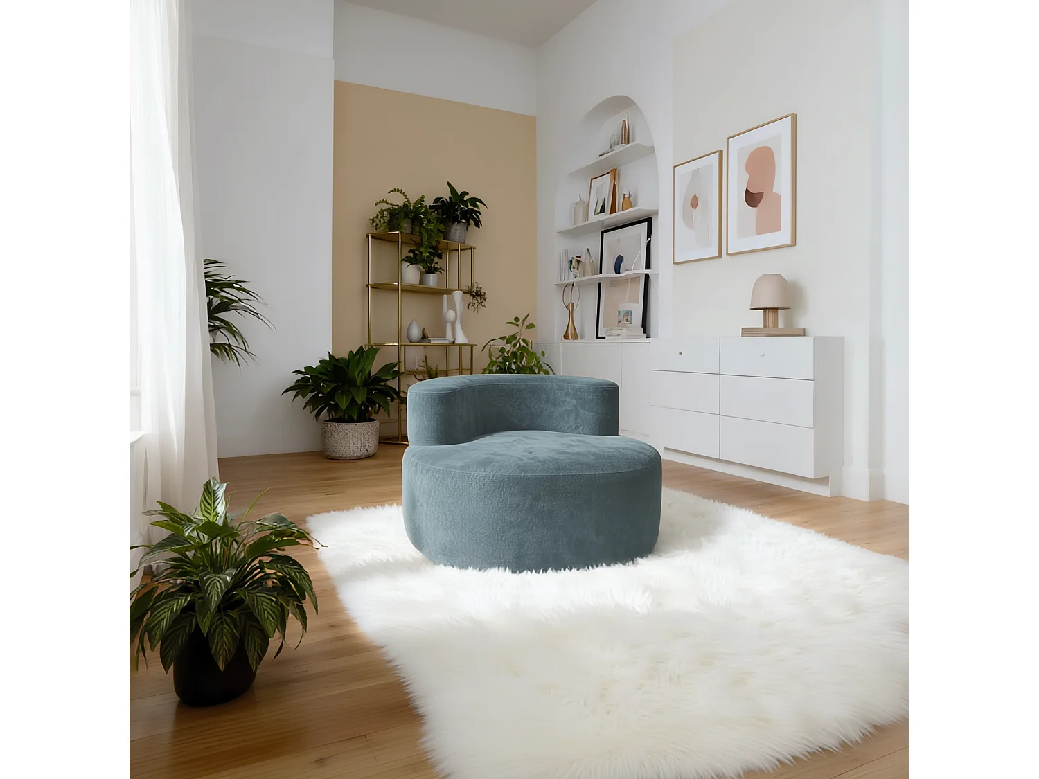 Wohnzimmersessel Milo 1-Sitzer - Salbei