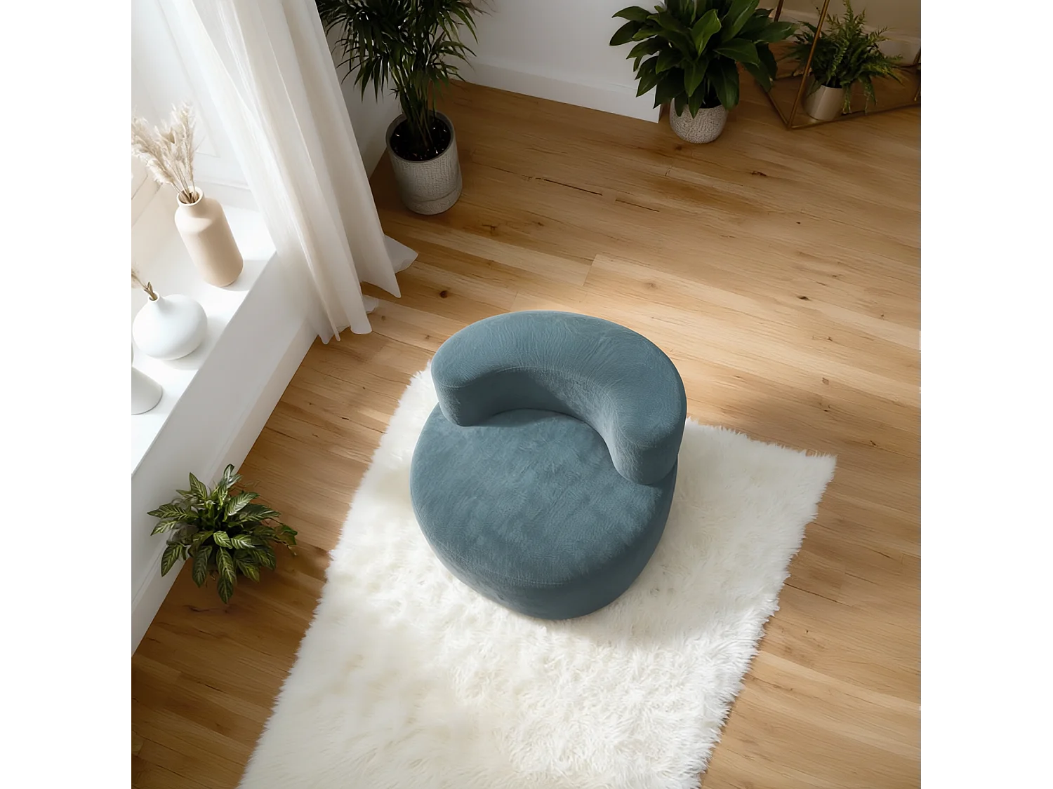 Coco Living Fauteuil Milo 1 place - sauge