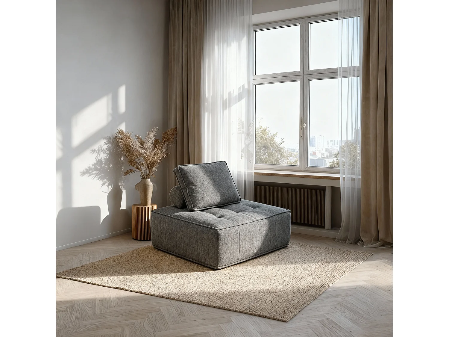 Zen-Sessel 1-Sitzer - Grau