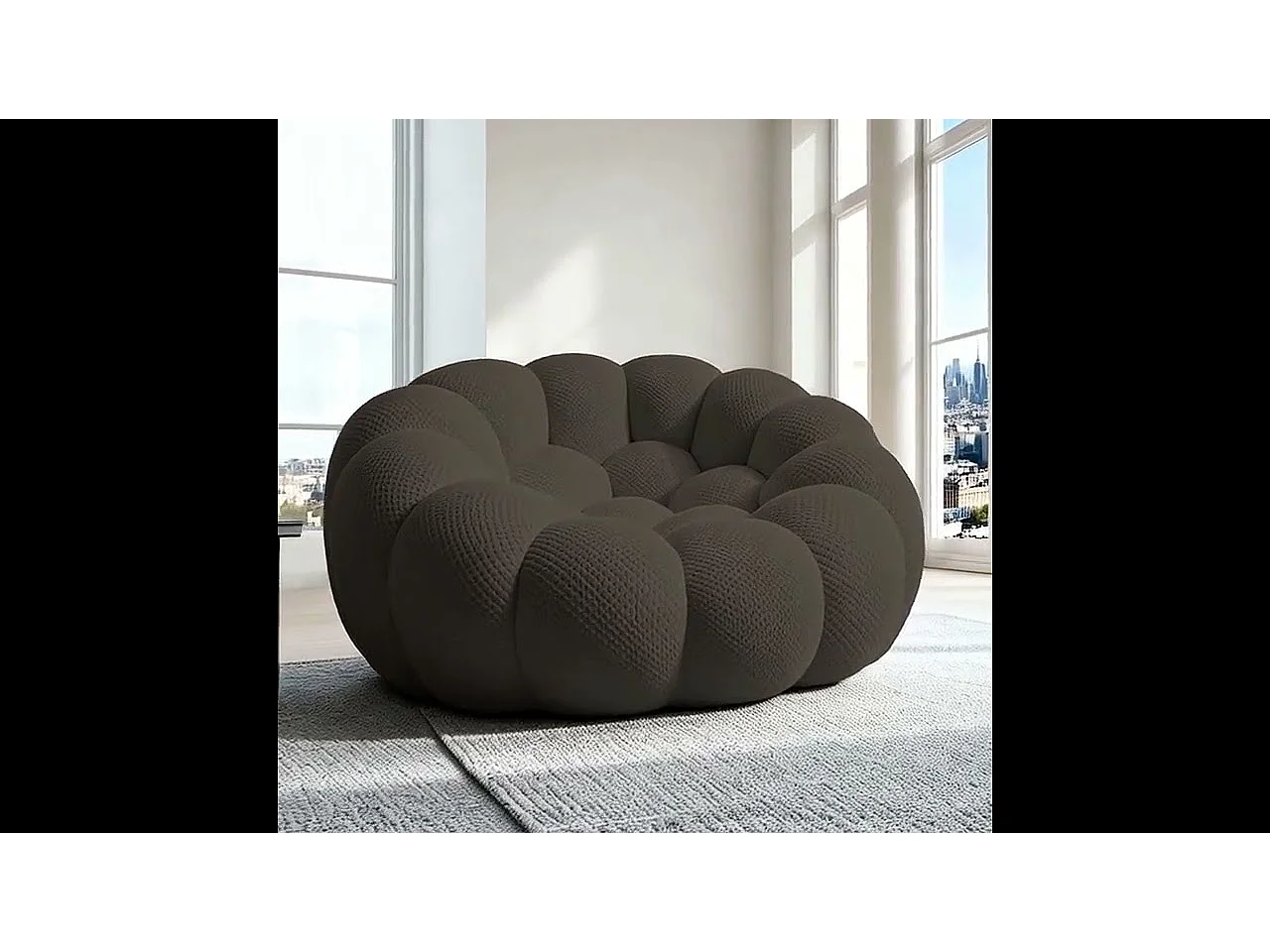 Wohnzimmersessel Cocoon 1-Sitzer - Schokolade