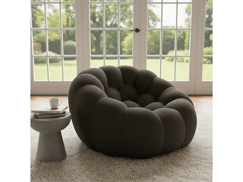 Fauteuil Cocoon 1 zitplaats – chocolade