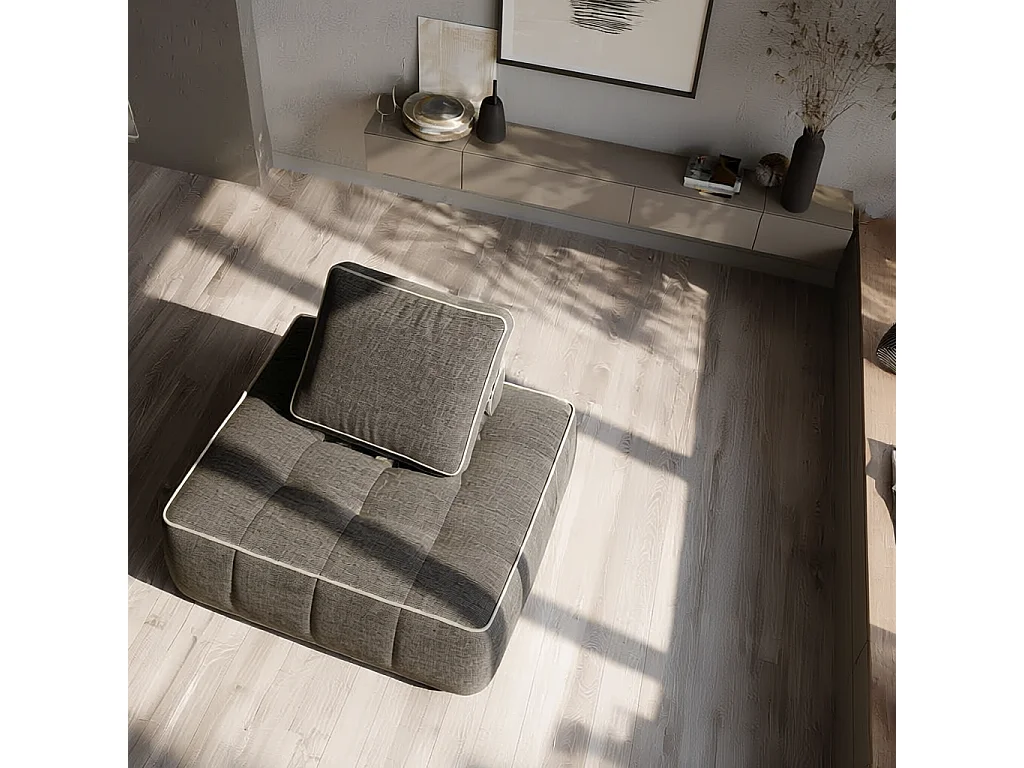 Zen-Sessel 1-Sitzer - Schokolade und Sand